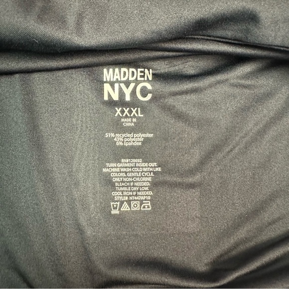 Madden NYC Elegant Black Sleeveless Bodysuit Size XXXL - Picture 5 of 5